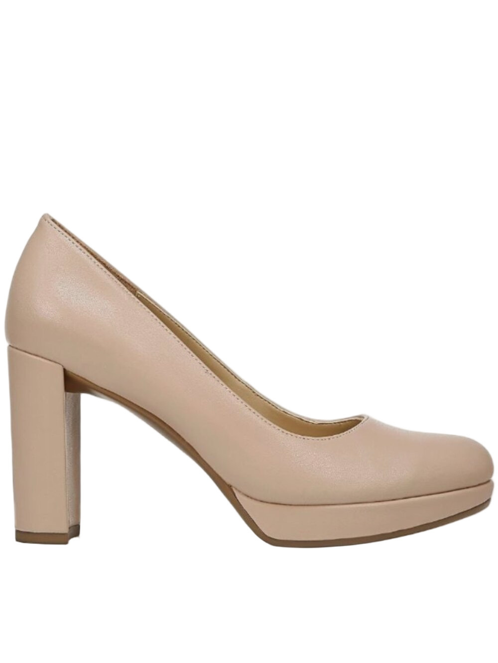 Naturalizer Womens Nude Tan Berlin Pump SZ 7.5 wide